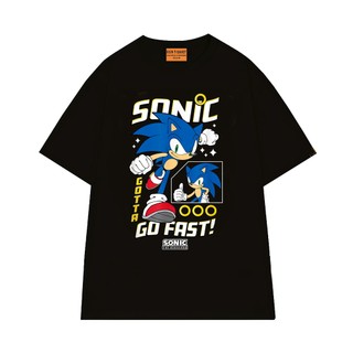 Áo Thun NGỐ TEE Hoạt Hình Sonic Go Fast Vải Cotton Mềm Mịn Mặc Thoáng Mát Form Unisex
