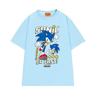 Áo Thun NGỐ TEE Hoạt Hình Sonic Go Fast Vải Cotton Mềm Mịn Mặc Thoáng Mát Form Unisex
