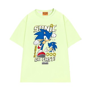 Áo Thun NGỐ TEE Hoạt Hình Sonic Go Fast Vải Cotton Mềm Mịn Mặc Thoáng Mát Form Unisex