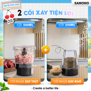 (Hỏa tốc T2-7) Máy xay sinh tố 3 cối 400W SAMONO SW-BL350C PRO