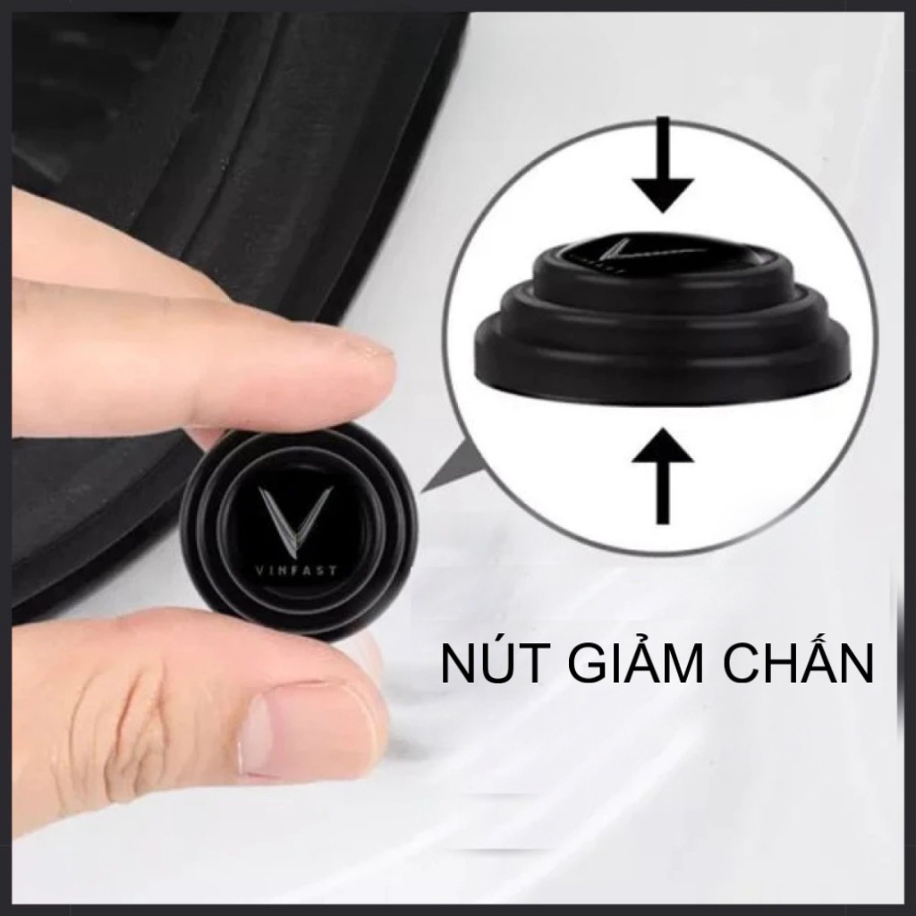 Nút giảm chấn cửa ô tô in logo Xe