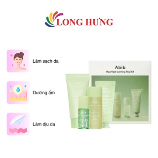 Bộ dưỡng da Abib Heartleaf Calming Trial Kit (4 món)