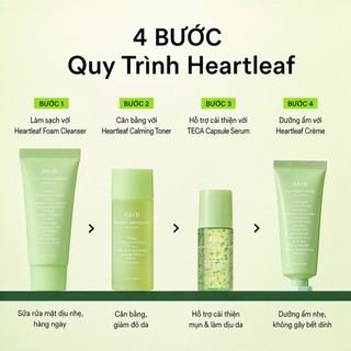 Bộ dưỡng da Abib Heartleaf Calming Trial Kit (4 món)