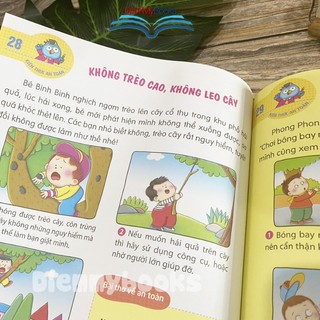 Sách Thiếu Nhi- 50 Kiến Thức An Toàn Cần Dạy Trẻ- Giúp Con Trưởng Thành Lạnh Mạnh- Kỹ Năng Sống Dành Cho Bé Từ 3 Tuổi