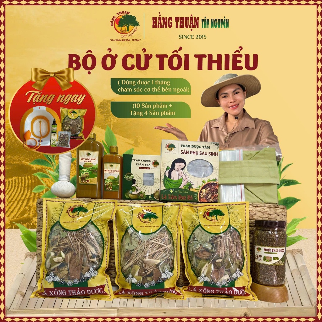 [Tặng Kèm 4 Sản Phẩm] Bộ Ở Cữ Tối Thiểu HTTN – Chăm Sóc Mẹ Sau Sinh Tại Nhà