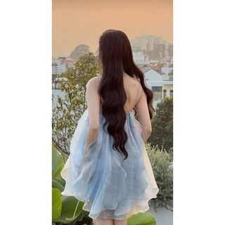 Đầm - Váy Babydoll Voan Ánh Nhũ Tiểu Thư Ngọt Ngào Bồng Xòe D181