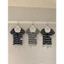 WGWE | Áo thun kẻ cotton tay ngắn cổ tròn Henley, sọc phối nút – W9519#