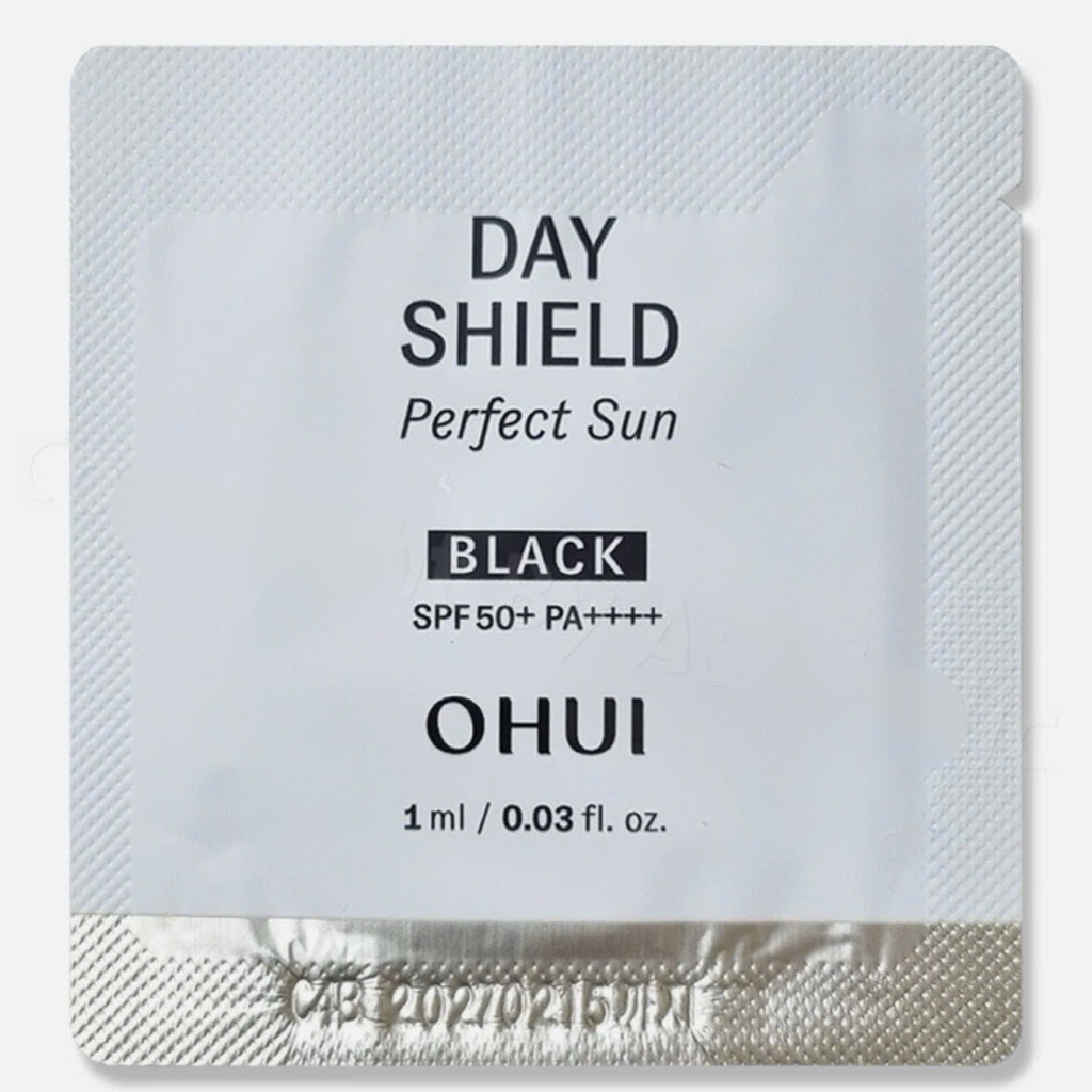 Combo Kem Chống Nắng Ohui Black Day Shield Perfect Sun Black 1ml - Combo 20Gói, 30Gói