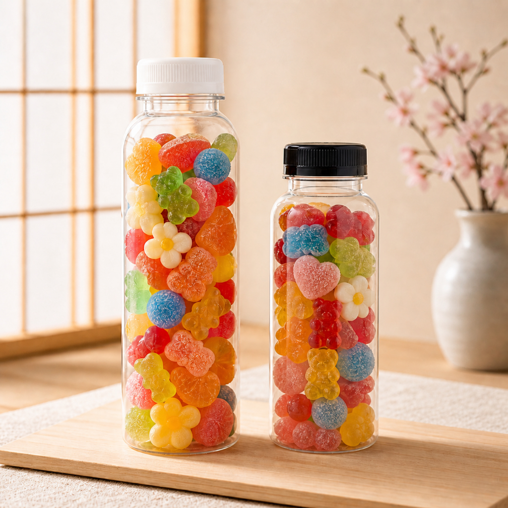 Combo 25 Chai Nhựa Tròn Ú 350ml/500ml Kèm Nắp – Chai Nhựa PET Phi 38 Đựng Nước Ép, Trà Sữa, Sữa Hạt