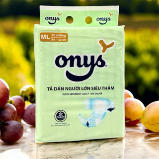 (Hoả tốc)Tã dán ONYS, Phú Đạt size M/L10/xl10 cho người già có vách ngăn chống tràn, tã dán an tâm size m8/l8/xl8