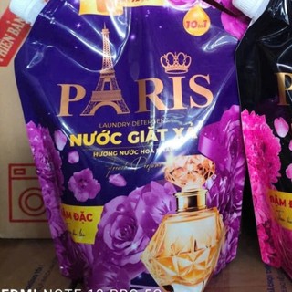 [COMBO 2 TÚI tổng 4,4 kg] Nước giặt đậm đặc Paris  túi 2,2kg,  2 trong 1 phiên bản mới, Giúp giặt sạch, Thơm lâu,