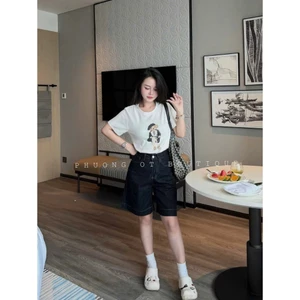Quần Sooc Jeans Nữ Dáng Ngố Lửng Basic Dễ Phối Chất Mềm #652
