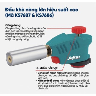 Đầu Khò Ga Mini JcTop Cao Cấp – Tia Lửa Mạnh, Chịu Nhiệt 1300°C