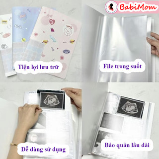 File Lá Đựng Siêu Âm, Tài Liệu Nhiều Màu Dễ Thương, Sổ Đựng Giấy Khám Thai Lưu Giấy Tờ,  Tiện Dụng