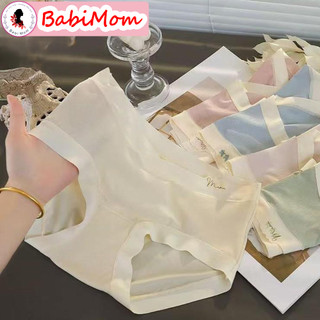 Quần lót bầu thun tăm lạnh cạp chéo Babimom sau sinh tránh chạm vết mổ đáy kháng khuẩn
