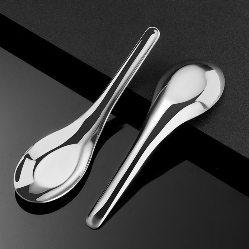 Thìa Inox 304 Dùng Ăn Cơm, Súp, Cháo KOOBEE – Không Gỉ, Dày Dặn, Sáng Bóng, An Toàn – Cho Trẻ Em, Người Lớn Tuổi | 308
