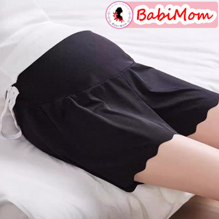 Quần Đùi Bầu Mặc Trong Váy Lụa Tăm | Quần Bầu ĐÁP BỤNG Có Chun Điều Chỉnh | Đồ Bầu Mềm Mát Mặc Nhà