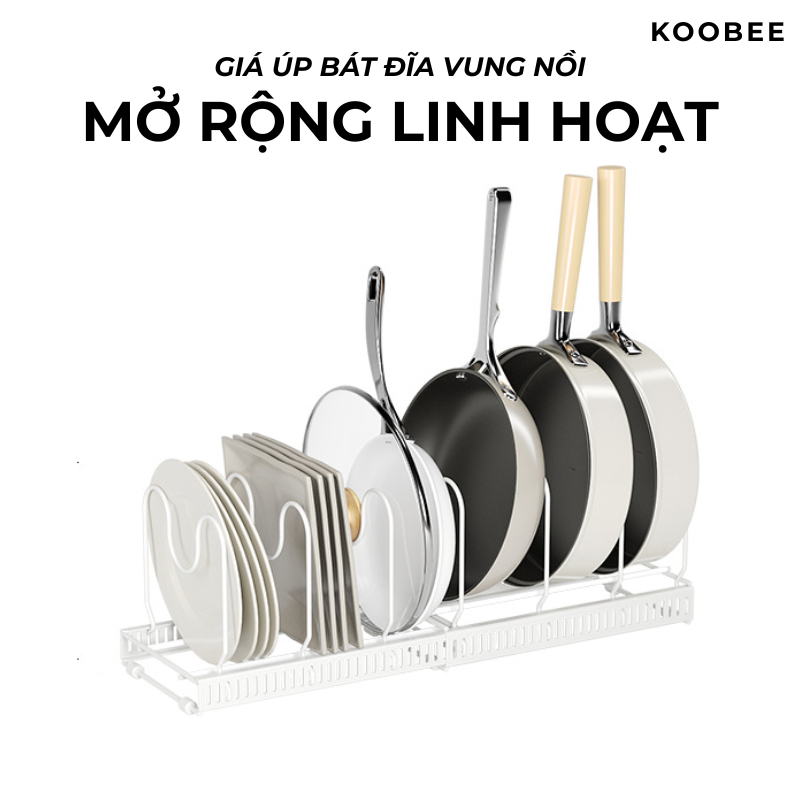 Khay Giá Úp Bát Đĩa Xoong Cài Nắp Vung Để Bàn Chân Lồng Tùy Chỉnh Khoảng Cách Cao Cấp | 027