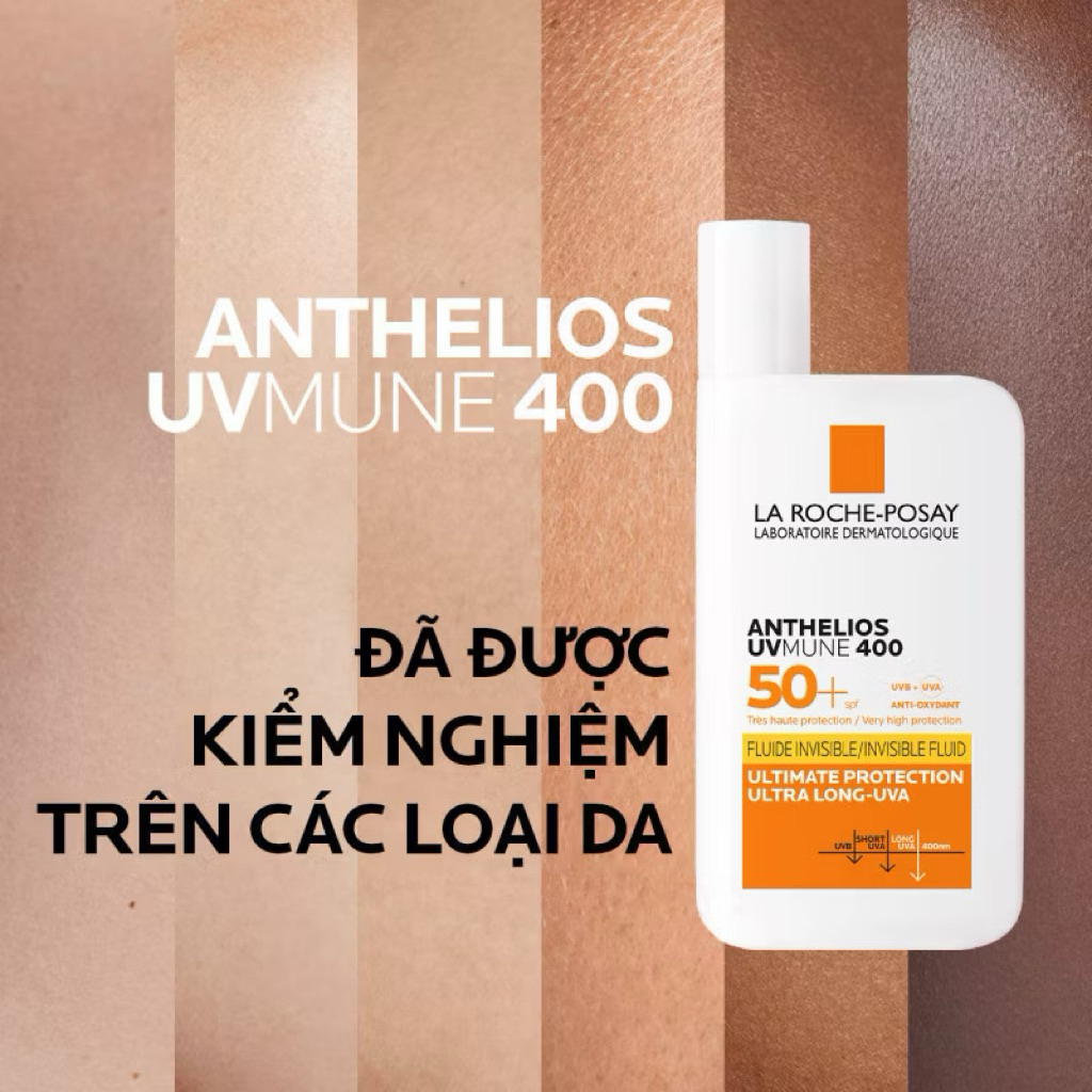 Kem Chống Nắng La Roche-Posay Anthelios UVMune 400 SPF50+ Invisible Fluid 50ml Chính Hãng