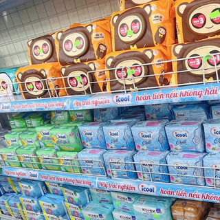 Băng Vệ Sinh ICOOL Chill Fresh 8 Miếng Ban Ngày 24cm BVS Cao Cấp Mặt Vải Nhung Mềm Có Cánh Mát Lạnh.