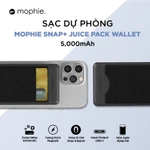 Sạc Dự Phòng Mophie Snap + Juice Pack Wallet 5000mAh, Sạc Không Dây, Sạc PD 20W, Bảo Hành 2 Năm 1 Đổi 1, Chính Hãng — ảnh 2