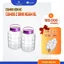 Combo 2 Bình Ngâm Thủy Tinh LOTUS GLASS VTC098 Quai Tím + Tặng 12 Chén VTC06T/30ml - VTC198/20ml