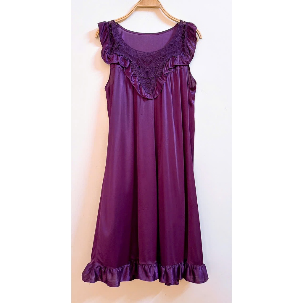 Đầm ngủ thun lạnh - 2 hand (Size L)