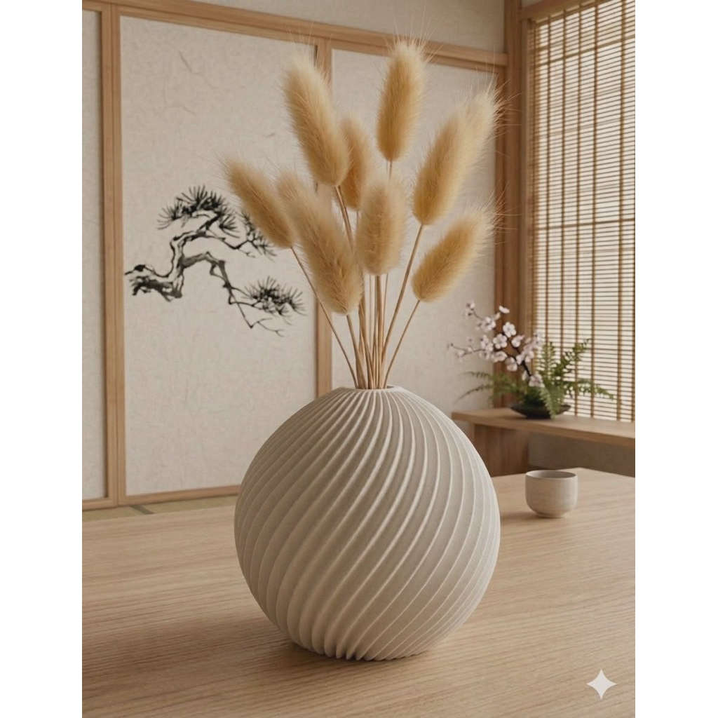 Bình hoa bầu nhựa in 3D, trang trí, nhà cửa, quán cà phê, bàn làm việc. Đơn giản, dày dặn,cứng cáp. (có hàng sau 2 ngày)