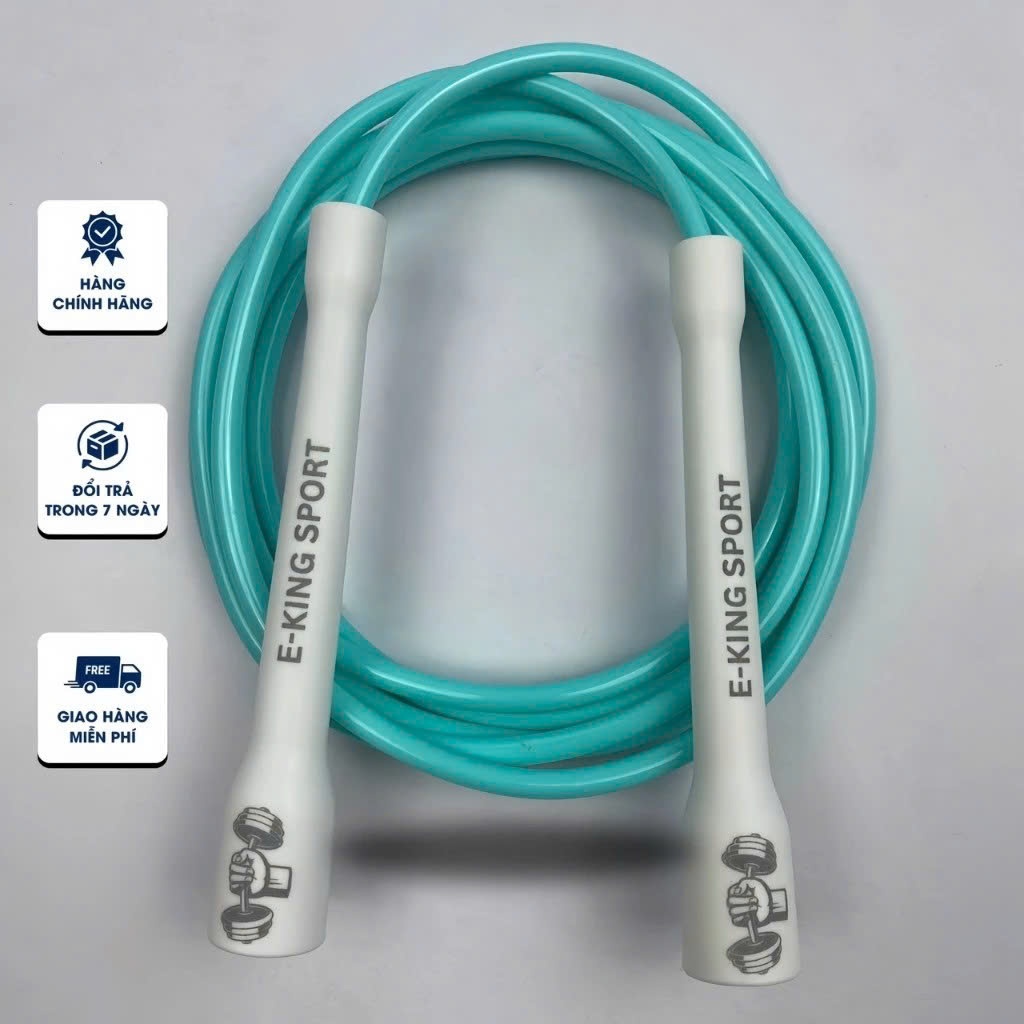 Dây Nhảy Tốc Độ EKingSport PVC Đặc Dày 6mm Dài 3m Tập Gym Muay Boxing Giảm mỡ Carido