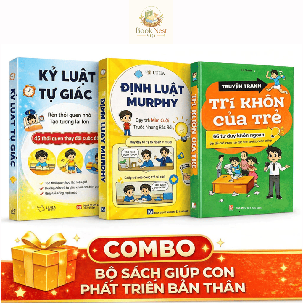 Bìa sách Trí Khôn Của Trẻ + Định Luật Murphy + Kỷ Luật Tự Giác