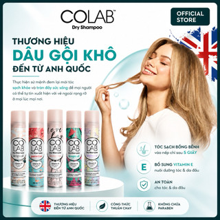Dầu gội khô Colab 200ml, phiên bản mới, full mùi hương, tóc sạch bồng bềnh vào nếp sau 5 giây