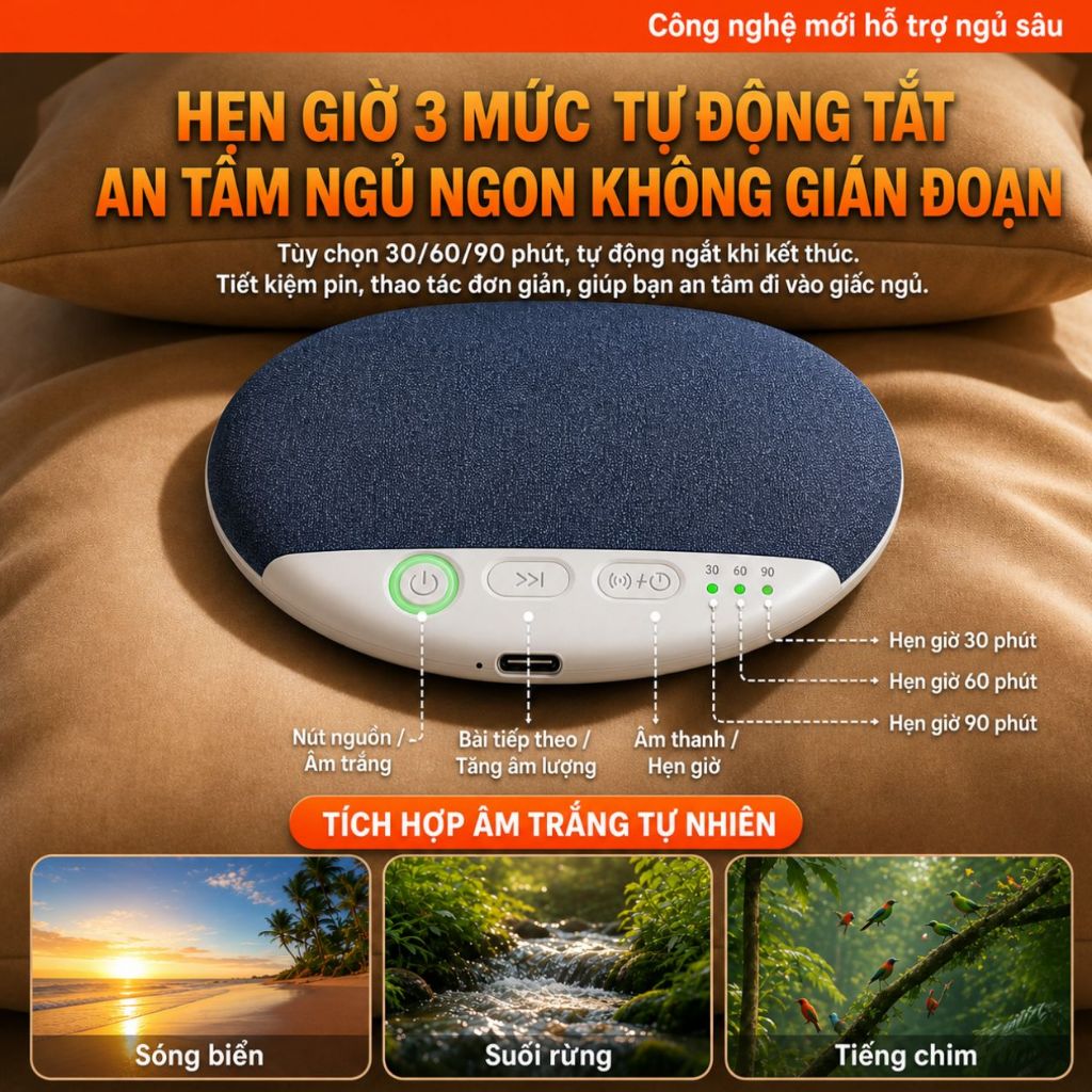 Loa Ngủ Siêu Mỏng 1cm - Nghe Nhạc Thư Giãn Đặt Dưới Gối - Âm Thanh HIFI, Không Làm Phiền Người Bên Cạnh
