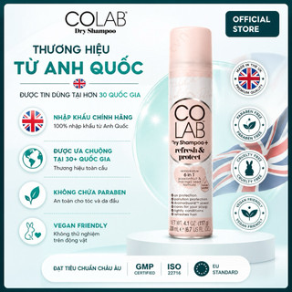 Dầu gội khô Colab 200ml, phiên bản mới, full mùi hương, tóc sạch bồng bềnh vào nếp sau 5 giây