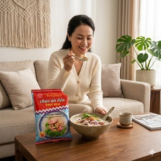 Cháo Ăn Liền Thịt Heo Bích Chi 50g Gói Cháo Nhanh, Tiện Lợi Cho Bữa Sáng