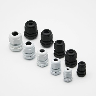 [Túi 10 cái] Ốc siết cáp nhựa các loại PG7 đến PG21 - Siết cáp dây điện chống nước