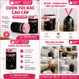 CUỘN TÚI RÁC TIỆN LỢI CAO CẤP – DÀY DẶN, KHÔNG RÁCH