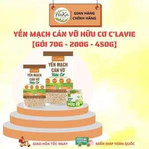 Yến Mạch Cán Vỡ Hữu Cơ C'LaVie [Gói 200g, 450g - Hũ 70g]