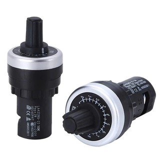 Biến trở LA42DWQ phi 22mm lắp tủ điện, chiết áp 5K, 10K, 500K biến tần điều khiển