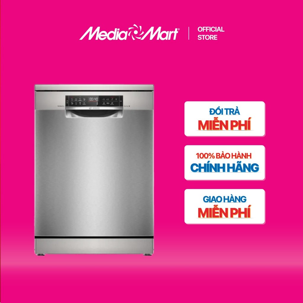 [SieuthiMediaMart] Máy rửa bát 14 bộ độc lập Bosch SMS6ZCI16E PerfectDry-Germany BH chính hãng-Ship0đ