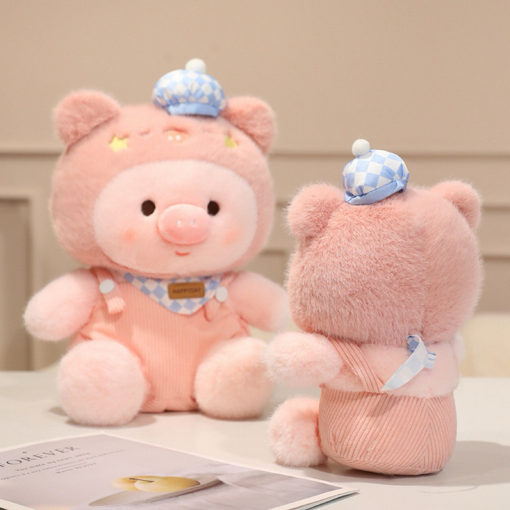 Gấu Thú Bông Bé Heo Sleepy Goodnight Bận Pijama Đồ Ngủ Yếm Quà Tặng Độc Đáo Lông Xù Siêu Mềm Mịn Siêu Dễ Thương