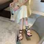 Giày sandal chiến binh nữ KAILI xỏ ngón basic sang trọng đế độn, giày dây nữ NH03 - Laylalay.n
