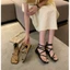 Giày sandal chiến binh nữ KAILI xỏ ngón basic sang trọng đế độn, giày dây nữ NH03 - Laylalay.n
