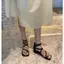 Giày sandal chiến binh nữ KAILI xỏ ngón basic sang trọng đế độn, giày dây nữ NH03 - Laylalay.n