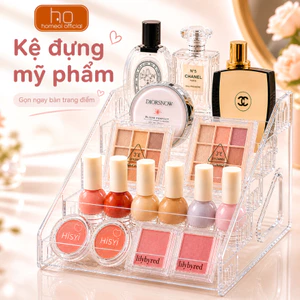Kệ Đựng Mỹ Phẩm Nước Hoa Acrylic Trong Suốt, 3/5/7 Tầng Để Bàn Trang Điểm Gọn Gàng