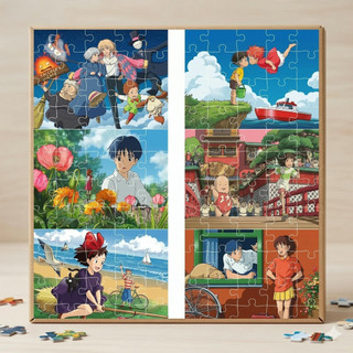 Combo SỈ 6 tranh ghép A5 Ghibli TooYoo TG0089