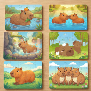 COMBO SỈ 6 tranh ghép A5 Capybara TooYoo TG0044