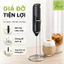 Máy Đánh Bọt Sữa Cà Phê Mini Cầm Tay Vòm Decor Kèm Giá Đỡ, Đánh Trứng Dùng Pin, Inox 304 ABS – Mã M