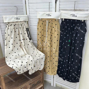 Quần Dái Boom Dáng Rộng Bo Chun Gấu,Quần chun Bo Gấu Chấm Bi Chất Mềm Mịn Thoáng Mát [MYN 01]