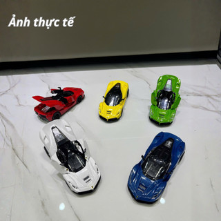Xe Ô Tô Mô Hình Thể Thao Cho Bé Có Đèn Âm Thanh Bánh Đà Ma Sát, Xe Đồ Chơi Siêu Xe Mini Chạy Trớn Có Đèn