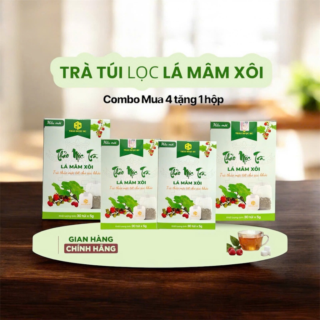 Trà Mâm Xôi Rừng Bốn Vị